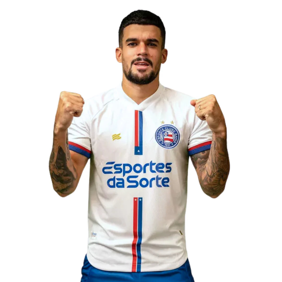 Camisa Masculina Jogo 1 Com Patrocinios Branca Bahia 2024