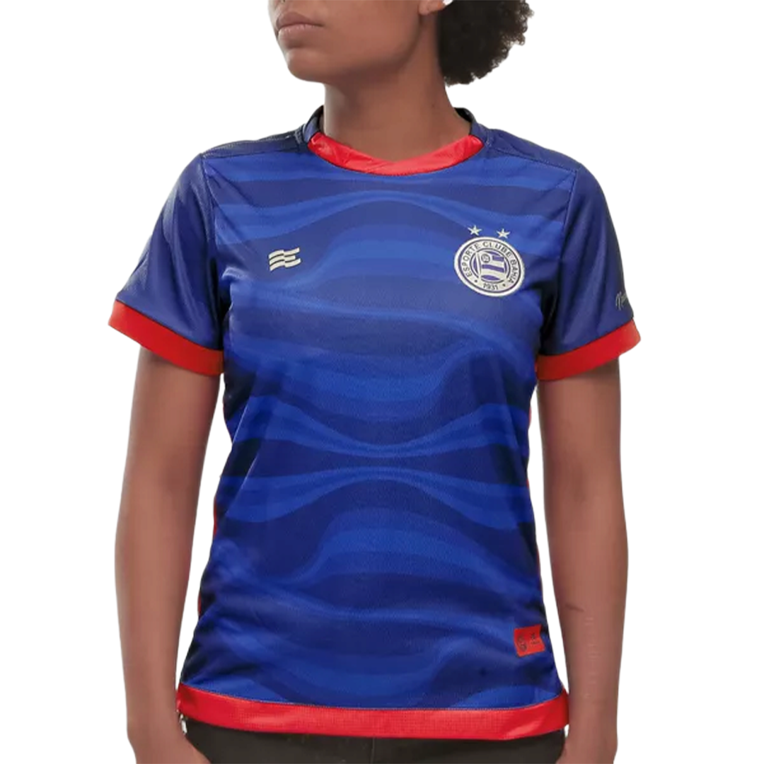 Camisa Jogo 3 Bahia Sem Patrocínio 2024 Azul Feminina