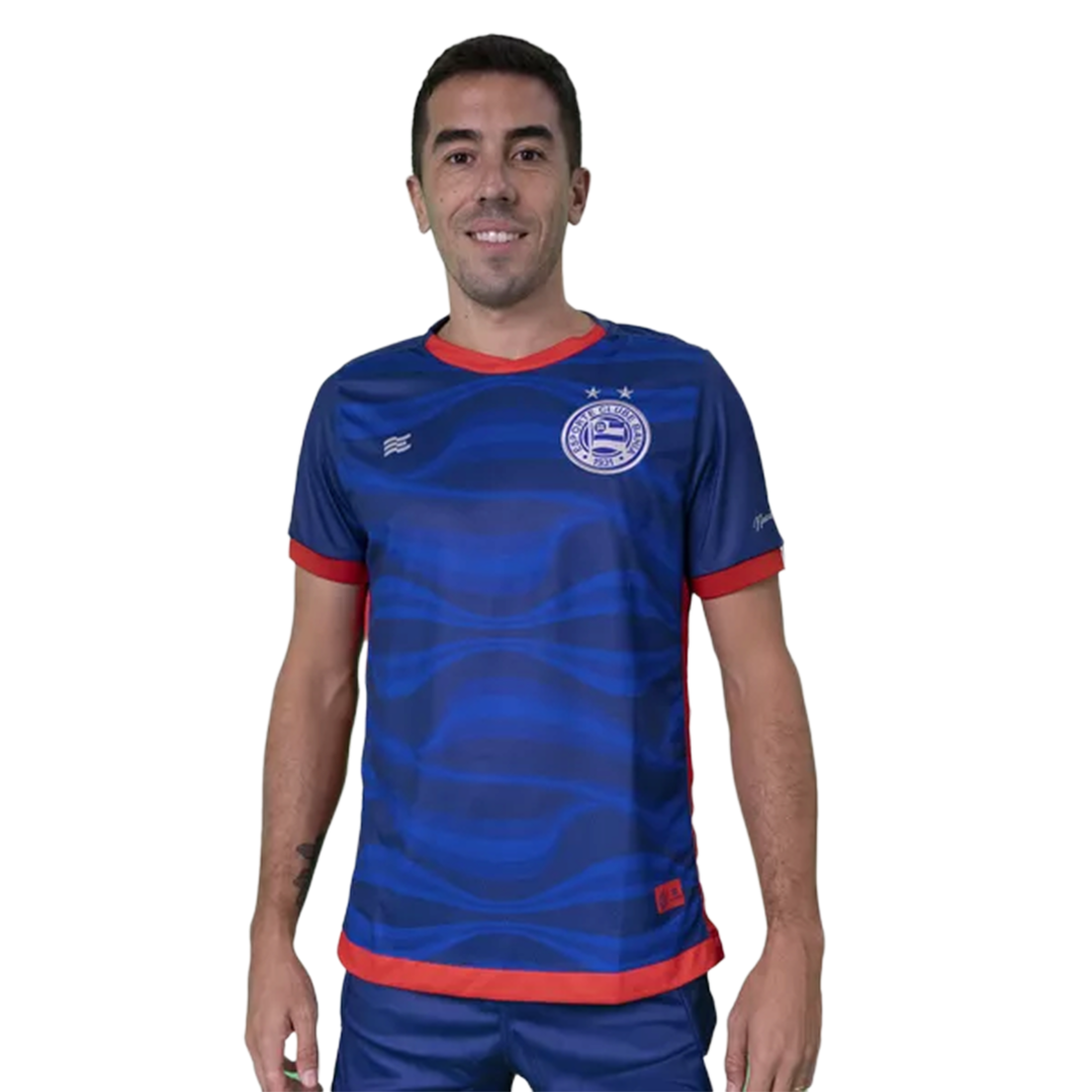 Camisa Jogo 3 Bahia Sem Patrocinio 2024 Azul Masculina